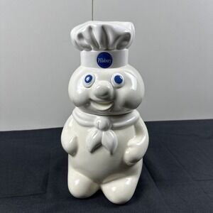 Vintage 1988 Pillsbury Doughboy Cookie Jar Pillsbury Company 12" Ceramic #1